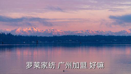 羅萊家紡 廣州加盟 好嘛