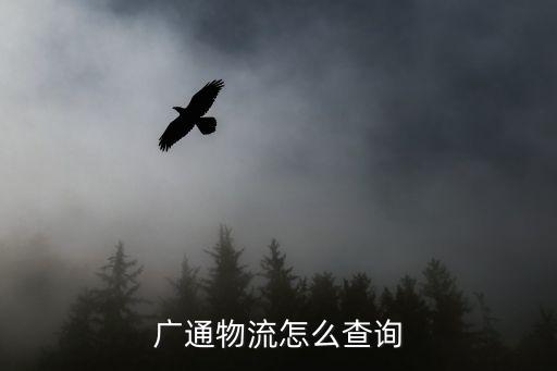 廣通物流怎么查詢