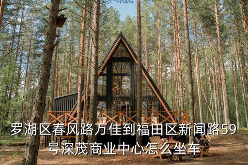 深圳深茂商業中心，羅湖區春風路萬佳到福田區新聞路59號深茂商業中心怎么坐車