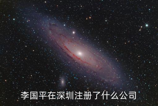 李國平在深圳注冊了什么公司