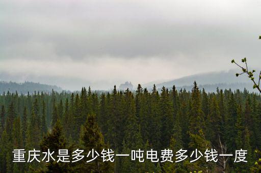 重慶市水電費，重慶水電費怎么算的多少錢一度電