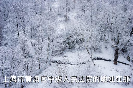 上海市黃浦區法官，上海市黃浦區中級人民法院的地址在那