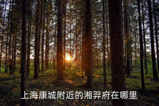 上海康城附近的湘羿府在哪里