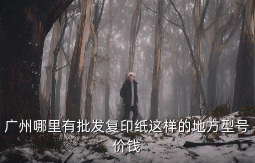 廣州哪里有批發復印紙這樣的地方型號價錢