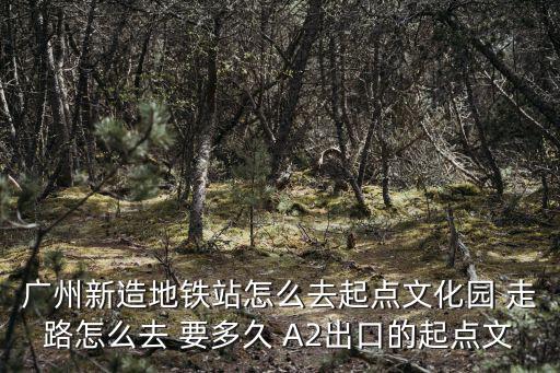 廣州新造起點文化園，起點文化園在哪個位置