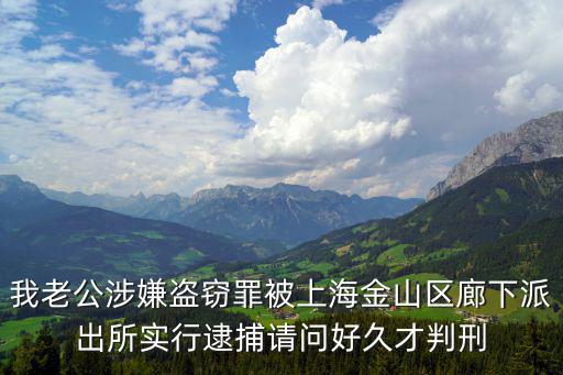 我老公涉嫌盜竊罪被上海金山區廊下派出所實行逮捕請問好久才判刑