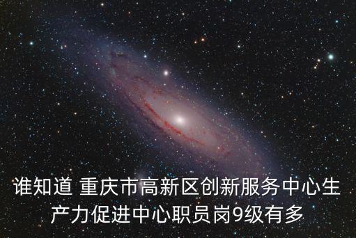 誰知道 重慶市高新區(qū)創(chuàng)新服務(wù)中心生產(chǎn)力促進(jìn)中心職員崗9級有多