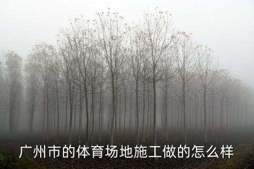 廣州市的體育場地施工做的怎么樣
