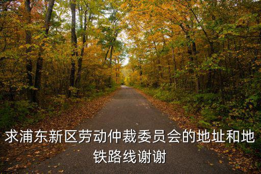 求浦東新區勞動仲裁委員會的地址和地鐵路線謝謝