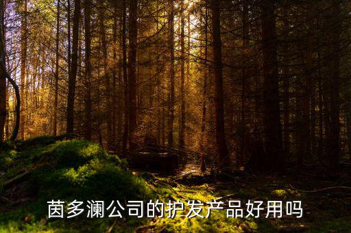 茵多瀾公司的護(hù)發(fā)產(chǎn)品好用嗎