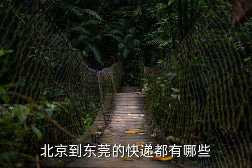 東莞到北京的快遞公司有哪些品牌，北京到東莞的快遞都有哪些