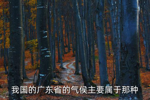 廣州天然氣氣種，我國的廣東省的氣侯主要屬于那種