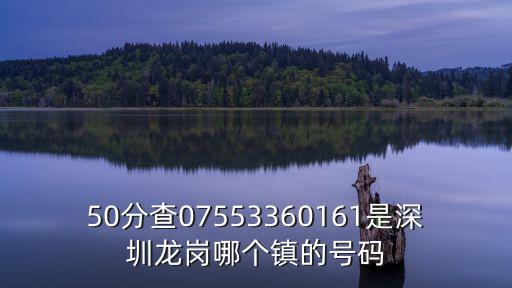 深圳市金海豹潛水科技有限公司，50分查07553360161是深圳龍崗哪個鎮的號碼