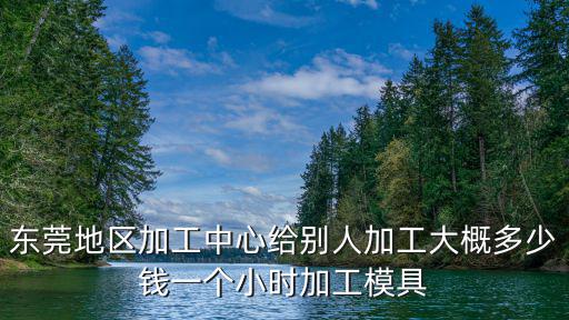 東莞地區(qū)加工中心給別人加工大概多少錢一個小時加工模具