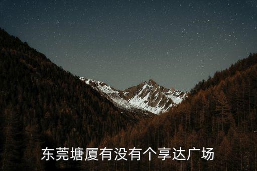 東莞亨達商業(yè)廣場圖片，東莞塘廈有沒有個享達廣場