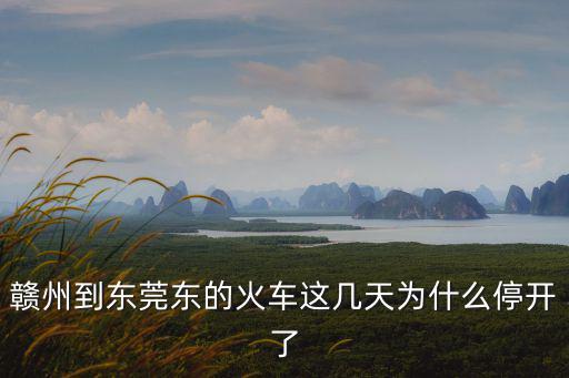 贛州到東莞東的火車這幾天為什么停開了
