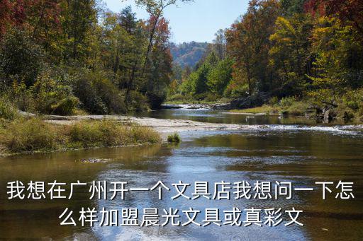 我想在廣州開一個文具店我想問一下怎么樣加盟晨光文具或真彩文