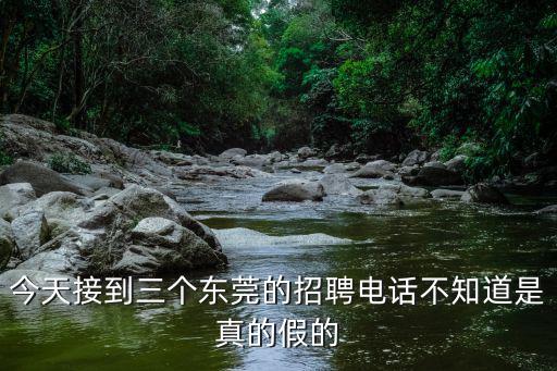 今天接到三個東莞的招聘電話不知道是真的假的
