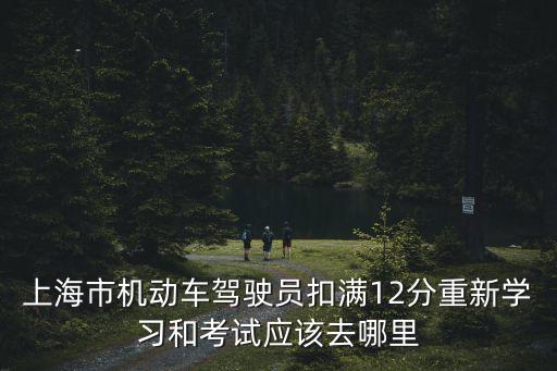 上海市機(jī)動(dòng)車駕駛員扣滿12分重新學(xué)習(xí)和考試應(yīng)該去哪里