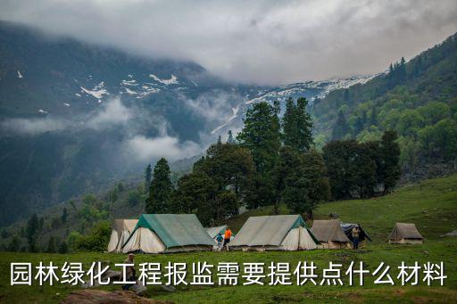 園林綠化工程報監(jiān)需要提供點什么材料