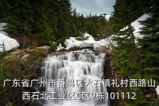 廣東省廣州市番禺區大石鎮禮村西路山西石北工業區C區9棟101112