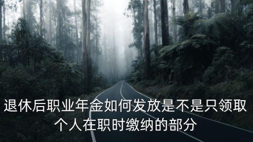 退休后職業年金如何發放是不是只領取個人在職時繳納的部分