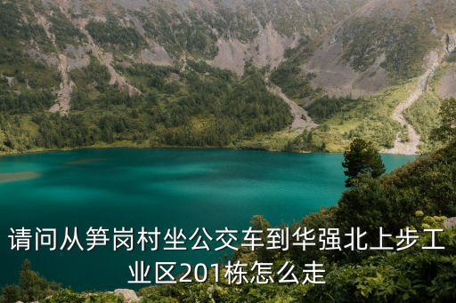請問從筍崗村坐公交車到華強北上步工業區201棟怎么走