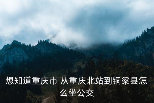 想知道重慶市 從重慶北站到銅梁縣怎么坐公交
