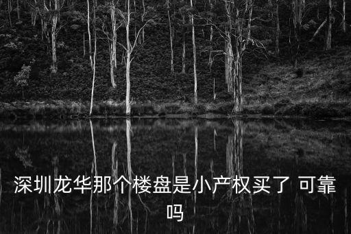 深圳龍華那個(gè)樓盤是小產(chǎn)權(quán)買了 可靠嗎