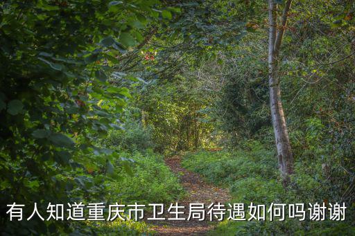 有人知道重慶市衛生局待遇如何嗎謝謝