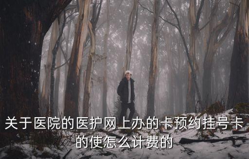關于醫院的醫護網上辦的卡預約掛號卡的使怎么計費的