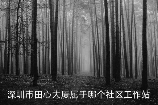 深圳市田心大廈屬于哪個社區(qū)工作站