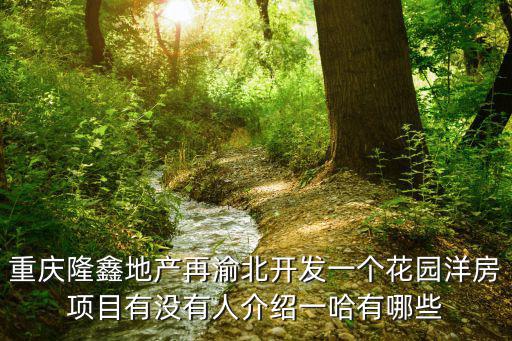 重慶隆鑫地產再渝北開發一個花園洋房項目有沒有人介紹一哈有哪些