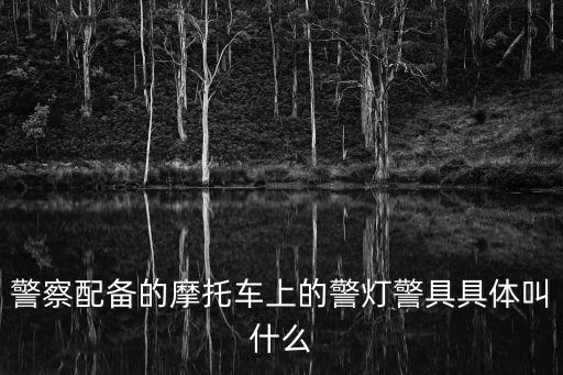 警察配備的摩托車上的警燈警具具體叫什么