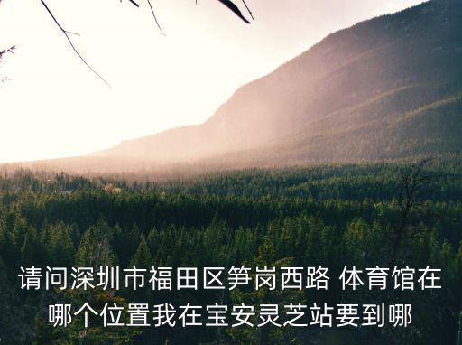 請(qǐng)問深圳市福田區(qū)筍崗西路 體育館在哪個(gè)位置我在寶安靈芝站要到哪