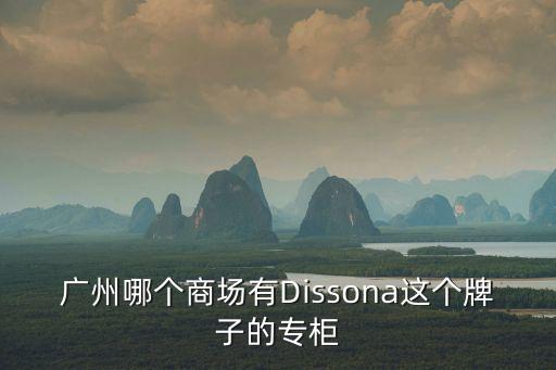 廣州哪個商場有Dissona這個牌子的專柜
