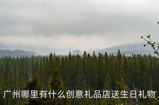 廣州哪里有什么創意禮品店送生日禮物