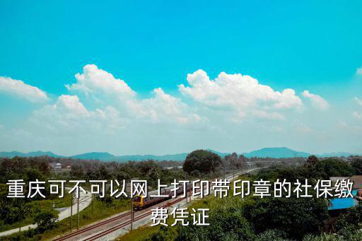 重慶可不可以網上打印帶印章的社保繳費憑證