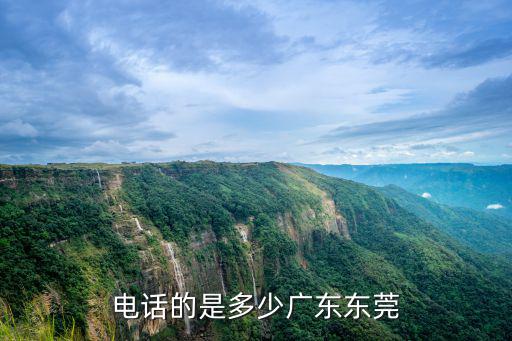 電話的是多少廣東東莞