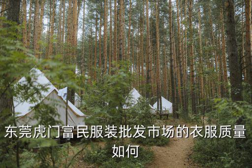 東莞虎門富民服裝批發市場的衣服質量如何