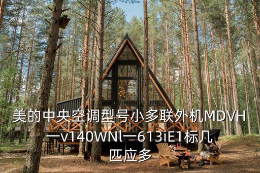 美的中央空調型號小多聯外機MDVH一v140WNl一613iE1標幾匹應多
