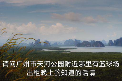 請(qǐng)問(wèn)廣州市天河公園附近哪里有籃球場(chǎng)出租晚上的知道的話請(qǐng)