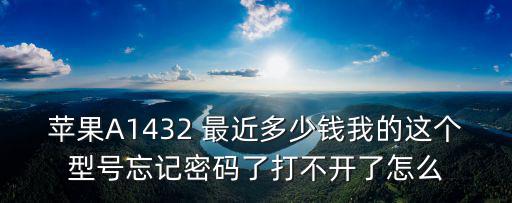 忘記開深圳a了，蘋果A1432 最近多少錢我的這個型號忘記密碼了打不開了怎么