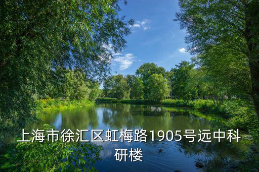 上海市徐匯區虹梅路1905號遠中科研樓