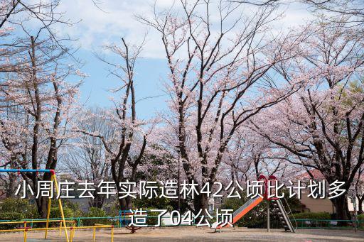 小周莊去年實際造林42公頃比計劃多造了04公頃