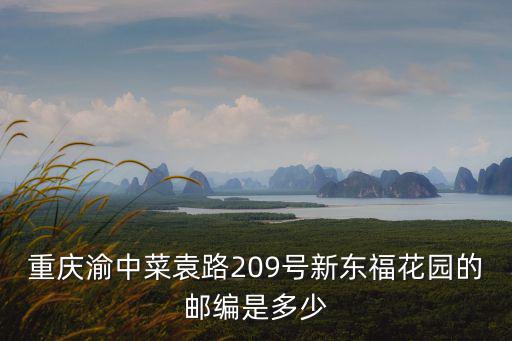 重慶渝中菜袁路209號新東福花園的郵編是多少