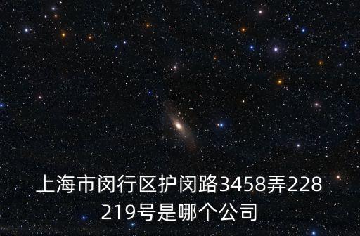 上海市閔行區(qū)護(hù)閔路3458弄228219號(hào)是哪個(gè)公司
