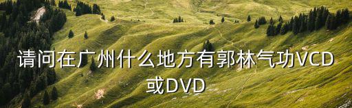 郭林氣功廣州，廣州哪個地方有氣功法可學