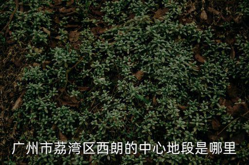 廣州市荔灣區(qū)西朗的中心地段是哪里
