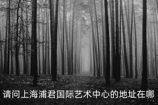 請問上海浦君國際藝術中心的地址在哪